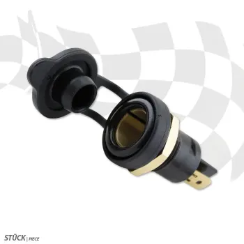 cafe 4 racer - Bord socket (small) ABS 12V/15A DIN 4165 Ø 12mm - HS MOTO Germany Connectors for chargers 4251352634092