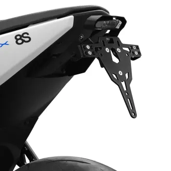 cafe 4 racer - License plate bracket, Flat. Chrome - MCS License plate holders 
