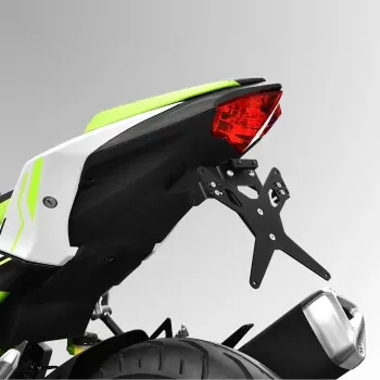 cafe 4 racer - Držák SPZ KAWASAKI X-Line Ninja 300 R 13-16 Černý Nastavitelný T-Kus Reflektor Osvětlení - HS MOTO Germany Držáky SPZ a příslušenství 4251361268783