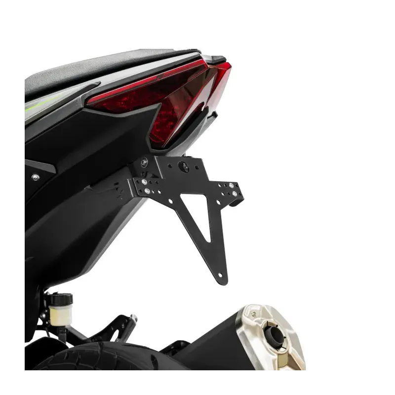 cafe 4 racer - License Plate Holder KAWASAKI Ninja / Z500 24- adjustable black incl. reflector holder - HS MOTO Germany License plate holders  4255679208738