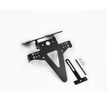 cafe 4 racer - License Plate Holder YAMAHA R1 07-08 Adjustable Black incl. Reflector Holder - HS MOTO Germany License plate holders 4251361205559