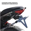 cafe 4 racer - Držák SPZ KAWASAKI ER-6N / F 12-16 Nastavitelný Černý včetně Držáku Odrazky - HS MOTO Germany Držáky SPZ a příslušenství 4251361204798