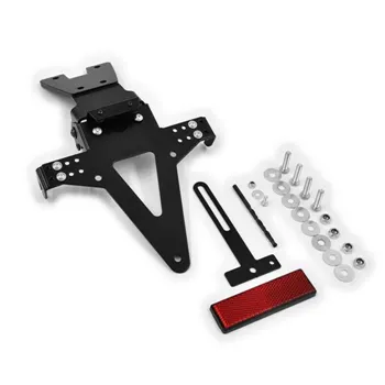 cafe 4 racer - License Plate Holder Set HONDA CBR600F/ CB600 Hornet 11-13 Adjustable Including Reflector Holder KZB - HS MOTO Germany License plate holders 4251352671905