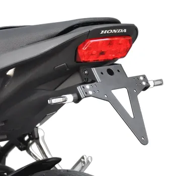 License Plate Holder HONDA CB650F CBR650F 14-18 Adjustable Black incl. Reflector Holder