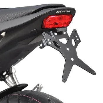 cafe 4 racer - License plate bracket, Flat. Chrome - MCS License plate holders 