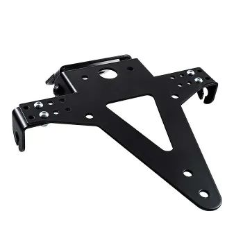 cafe 4 racer - License Plate Holder APRILIA RSV4 1100 / TUONO V4 1100 21-24 Adjustable Black incl. - HS MOTO Germany License plate holders 4255679203764