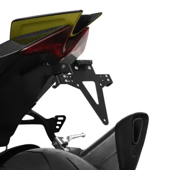 cafe 4 racer - CPV, Dyna shock mount license plate bracket kit EU. Polished - CPV License plate holders 
