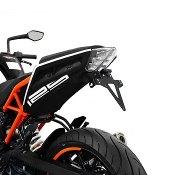 cafe 4 racer - License Plate Holder KAWASAKI ZX-4RR 23-24 Adjustable Black incl. Reflector Holder - HS MOTO Germany License plate holders 4255679206611