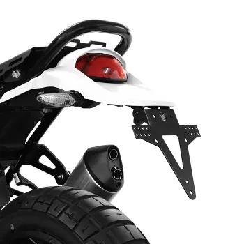 cafe 4 racer - License Plate Holder KAWASAKI 650 Versys 10-14 Adjustable Black incl. Reflector Holder - HS MOTO Germany License plate holders  4251361204859