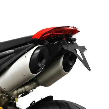 cafe 4 racer - License Plate Holder Set DUCATI Hypermotard 950 19-24 Adjustable Including Reflector Holder KZB - HS MOTO Germany License plate holders 4251352670793