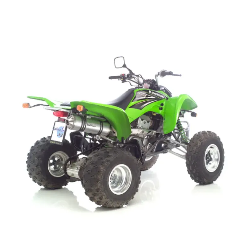 cafe 4 racer - LEOVINCE "X3" SUZUKI LTZ 400 03-08 KAWASAKI KFX 400 03-06 ALUMINUM SILVER - LeoVince LeoVince 8051122151332