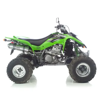 cafe 4 racer - LEOVINCE "X3" SUZUKI LTZ 400 03-08 KAWASAKI KFX 400 03-06 ALUMINUM SILVER - LeoVince LeoVince 8051122151332