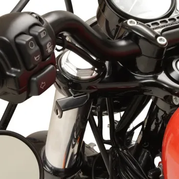 cafe 4 racer - Držák blinkru pro upínání vidlice M8 pár černý HD Sportster Forty Eight 2016-20 - HS MOTO Germany Příslušenství 4065361018381