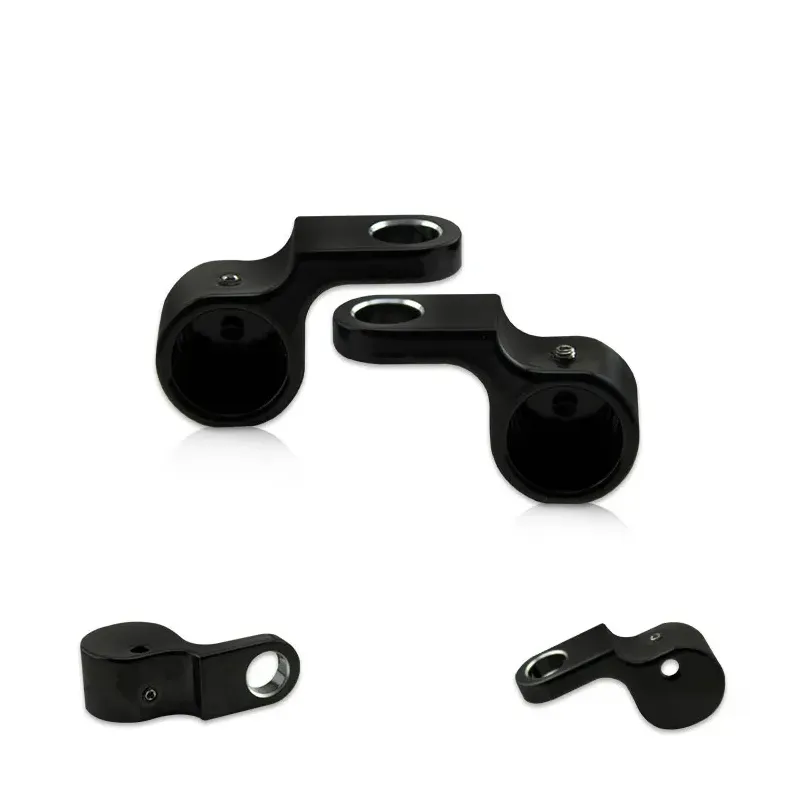 cafe 4 racer - CNC Aluminum Housing Suitable for Indicator &quotZero&quot 284900 / 284901 Pair Black Mounting - HS MOTO Germany CNC aluminum housing & brackets 4251352669506