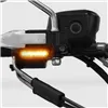 cafe 4 racer - Armature Indicator HD Dyna / Softail / Touring Type1 "Streak" Tinted Pair - HS MOTO Germany Handlebar indicators 4251352671110