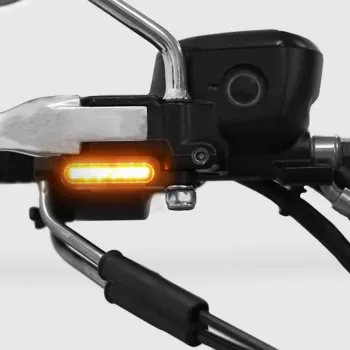 cafe 4 racer - JvB-moto Cube-style Indicators, tinted, 'e'-approved, 1 pair - KEDO Handlebar indicators 