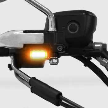 cafe 4 racer - JvB-moto Cube-style Indicators, tinted, 'e'-approved, 1 pair - KEDO Handlebar indicators 