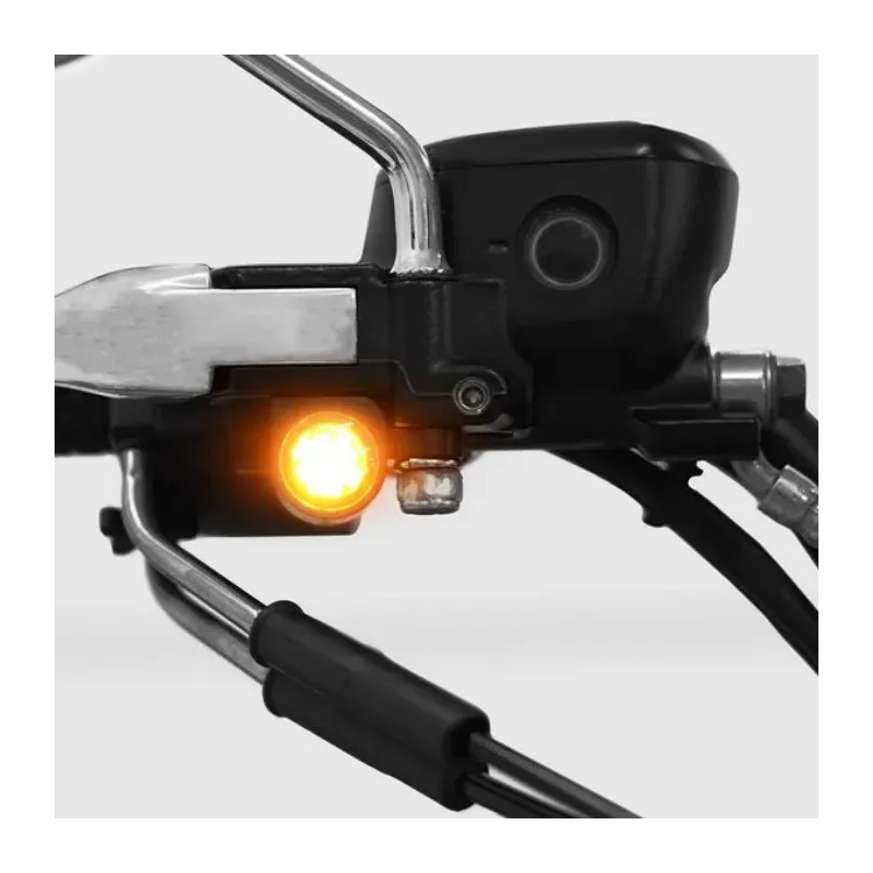 cafe 4 racer - Fittings Indicator Sportster 04-13 "Twenty" Tinted Pair E-approved Type 4 - HS MOTO Germany Handlebar indicators 4251352671257