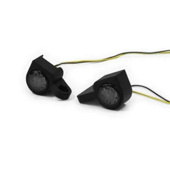 cafe 4 racer - Fittings Indicator Sportster 04-13 "Twenty" Tinted Pair E-approved Type 4 - HS MOTO Germany Handlebar indicators 4251352671257