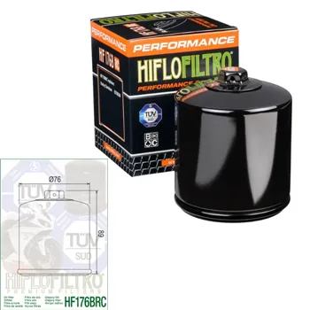 cafe 4 racer - Hiflo olejový filter HF185 - HIFLOFILTRO Olejové filtre 0824225110395