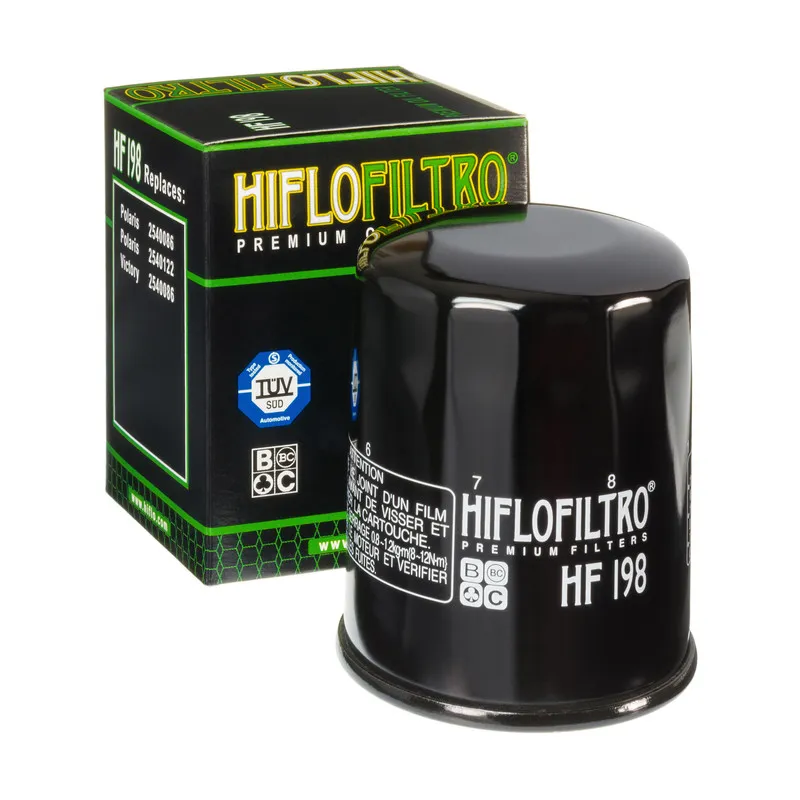 cafe 4 racer - Hiflo Olejový Filter HF198 OEM Referenčné Číslo: Polaris 2540086 2540122 Victory 2540086 - HIFLOFILTRO Olejové filtre 0824225110944