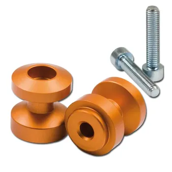cafe 4 racer - Bobbin's "Racing" M10 (1.25) red anodized Ø24.5mm Pack of 2 *** - HS MOTO Germany Bobbins 4251352624826