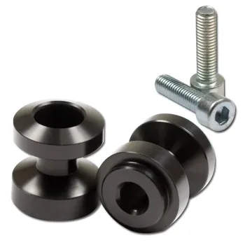 cafe 4 racer - Bobbin's "Racing" M10 (1.25) červeně eloxované Ø24.5mm Balení 2 ks *** - HS MOTO Germany Bobbins 4251352624826