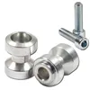 Bobbin's "Racing" M10 (1.25) silver anodized Ø24.5mm Pack of 2 *