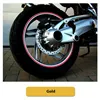 cafe 4 racer - Decorative Stripe Set 16/17 Inch 5mm Gold Set 4 pcs. each 15 cm - HS MOTO Germany Strips for wheels 4251352636560
