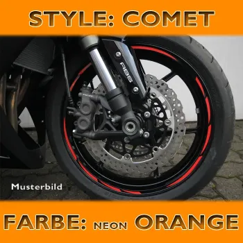 cafe 4 racer - Dekoratívna sada pruhov 16/17 palcov 5 mm zlatá sada 4 ks, každý 15 cm - HS MOTO Germany Pásiky na kolesá 4251352636560