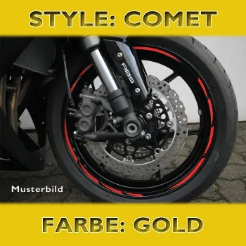 cafe 4 racer - Strips for wheels GP STYLE Rim size: 16-19 inches YELLOW - HS MOTO Germany Strips for wheels 
