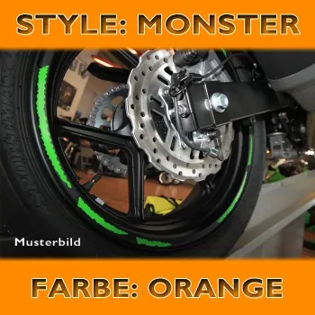 cafe 4 racer - Pásik na koleso GP STYLE 16-19 palcov KAWASAKI ZELENÁ - HS MOTO Germany Pásiky na kolesá 