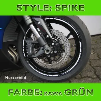 cafe 4 racer - Decorative Stripe Set 16/17 Inch 5mm Gold Set 4 pcs. each 15 cm - HS MOTO Germany Strips for wheels 4251352636560