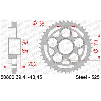 cafe 4 racer Řetězové kolečká - Rozety zadné  custom bike parts 