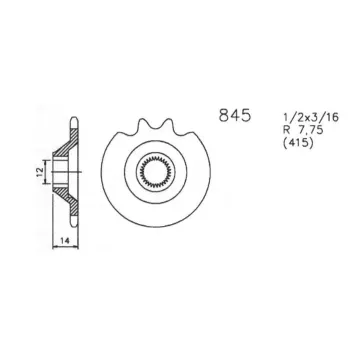 cafe 4 racer Reťazové kolečká - predné  custom bike parts 