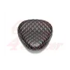 cafe 4 racer - Black / White Diamond Stitch Universal Custom Old Skool Single Seat - MAX-INC  Bobber Solo Seats 
