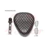 cafe 4 racer - Black / White Diamond Stitch Universal Custom Old Skool Single Seat - MAX-INC  Bobber Solo Seats 