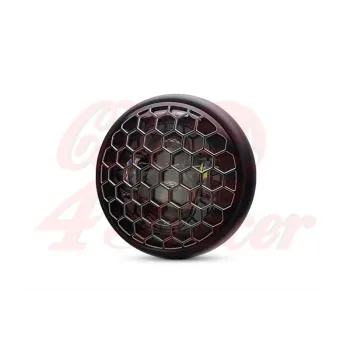 cafe 4 racer - 7" matně černý šestihranný kryt mřížky světlometů LED - MAX-INC  Světla LED 