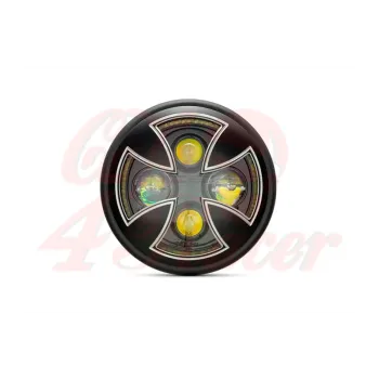 cafe 4 racer - 7" LED světlomety s DRL Halo Maltézský kříž - MAX-INC  Světla LED 