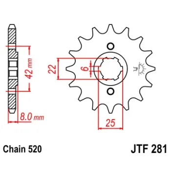 cafe 4 racer Chain sprocket - front custom bike parts 