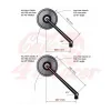 cafe 4 racer - Motogadget mo.view classic xl, zrcátko bez skla, E-approved 180mm - Motogadget Standardní zrcadla 5413056312142