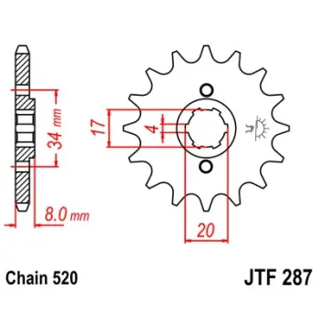 cafe 4 racer Chain sprocket - front custom bike parts 