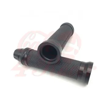 cafe 4 racer - Pár gripů PROTON BLACK - BRAZOLINE 22 mm & 7/8 inch 