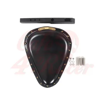 cafe 4 racer - BMW R series Bobber seat with brace BLACK - Cafe4Racer Bobber 