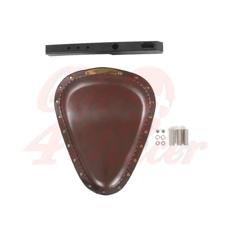 cafe 4 racer - BMW R series Bobber seat with brace BROWN - Cafe4Racer Bobber 