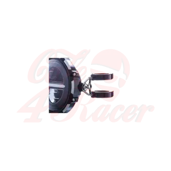 cafe 4 racer - MAX Corto Black Shorty headlamp holder RETRO style + contrast machined - MAX-INC  Headlights brackets & holders 