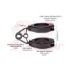 cafe 4 racer - MAX Corto Black Shorty headlamp holder RETRO style + contrast machined - MAX-INC  Headlights brackets & holders 