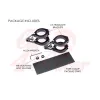 cafe 4 racer - MAX Corto Black Shorty headlamp holder RETRO style + contrast machined - MAX-INC  Headlights brackets & holders 