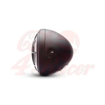 cafe 4 racer - 7.7" Matte Black LED Headlight +BEEMER Grill Cover - MAX-INC  LED Headlight & inserts 