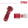 cafe 4 racer - Dvojitá dutá skrutka M10x1.0 Červený hliník 34,5 mm - TRW Banjo Šrúby & Spínače 3322937199822